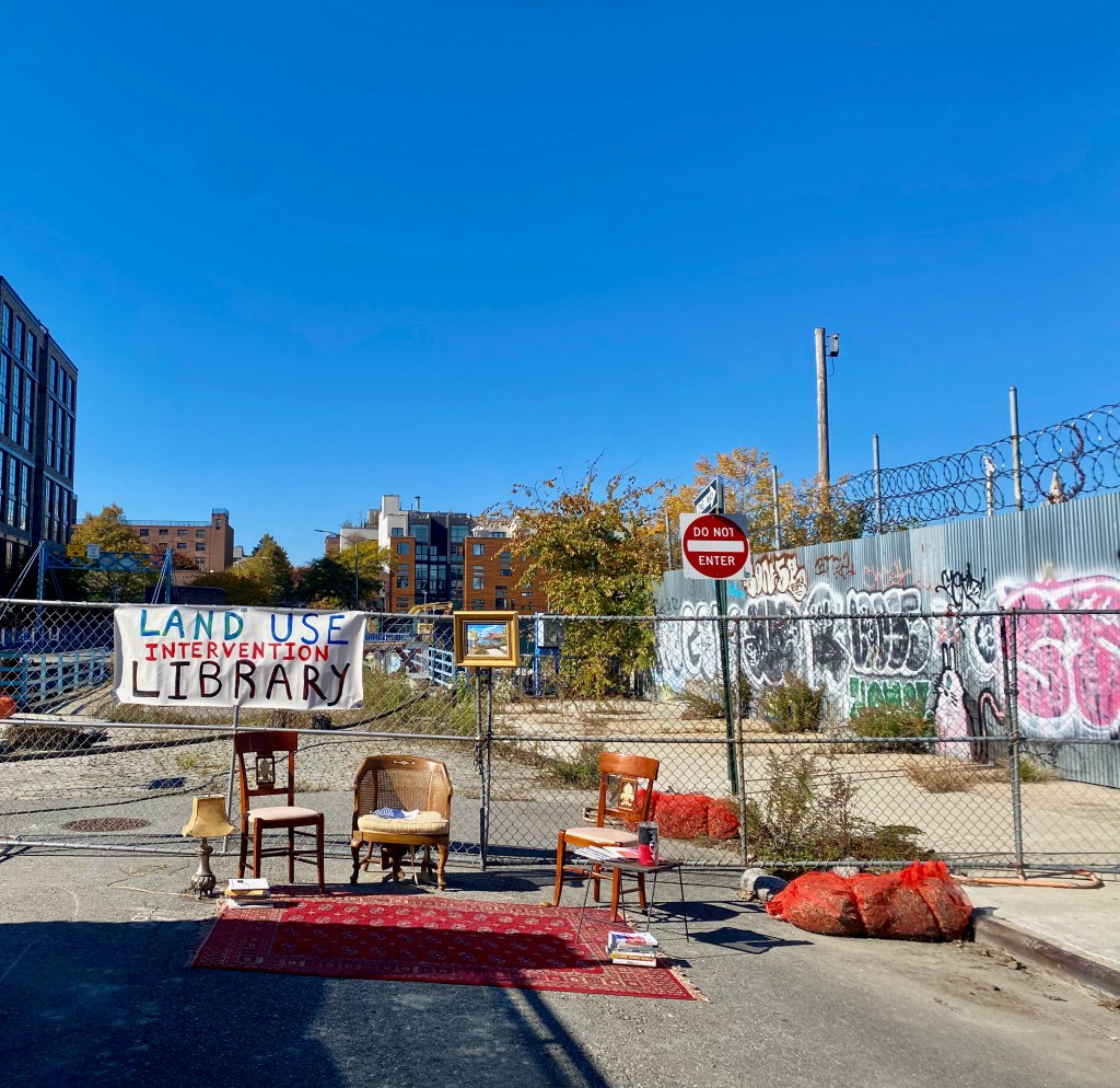 Library install at Carroll Street Bridge